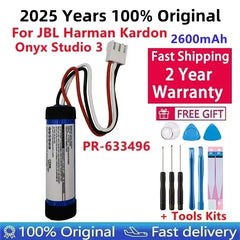 100% Original New Battery PR-633496 2600mAh For Harman Kardon Onyx Studio 3 Onyx Studio3 Speaker Player Batteries Bateria 100% Original New Battery PR-633496 2600mAh For Harman Kardon Onyx Studio 3 Onyx Studio3 Speaker Player Batteries Bateria