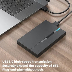 2.5" External Hard Drive Enclosure USB 3.0 Hard Disk Case 6TB Supports 7mm 9.5mm SATA SSD HDD For Laptop PC 2.5" External Hard Drive Enclosure USB 3.0 Hard Disk Case 6TB Supports 7mm 9.5mm SATA SSD HDD For Laptop PC
