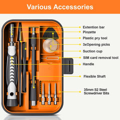 Screwdriver Set  Magnetic Torx Phillips Screw Bit Kit WOZOBUY With Electrical Driver Remover Wrench Repair Phone PC Tools Screwdriver Set  Magnetic Torx Phillips Screw Bit Kit WOZOBUY With Electrical Driver Remover Wrench Repair Phone PC Tools