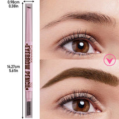 2 in1 Eyebrow pencil professional Cosmetics makeup for women 5 Colors Waterproof Eyebrow Tattoo brush Long Lasting eyebrow pen 2 in1 Eyebrow pencil professional Cosmetics makeup for women 5 Colors Waterproof Eyebrow Tattoo brush Long Lasting eyebrow pen