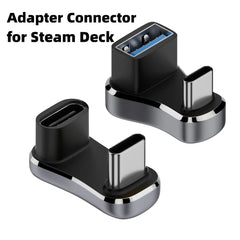 180 Degree Angle USB C Adapter Type C Male to Female 20Gbps PD 140W Fast Charging Converter Adapter for Steam Deck Accessories 180 Degree Angle USB C Adapter Type C Male to Female 20Gbps PD 140W Fast Charging Converter Adapter for Steam Deck Accessories