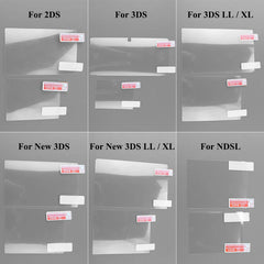 1PCS Top Bottom HD Clear Protective Film For Nintend DSL NDSL for 2DS New 3DS XL LCD Screen Protector 1PCS Top Bottom HD Clear Protective Film For Nintend DSL NDSL for 2DS New 3DS XL LCD Screen Protector