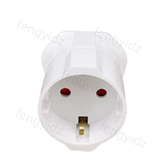 1PCS European 2 Pin to UK 3 Pin Plug Adaptor Euro EU Travel Mains Adapter 1PCS European 2 Pin to UK 3 Pin Plug Adaptor Euro EU Travel Mains Adapter