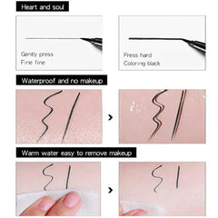 1/2 PCS Black Quick-Dry Eyeliner Pencil - 24H Lasting Smooth Matte Waterproof Anti-Smudge Liquid Eyeliner Makeup for Eyes 1/2 PCS Black Quick-Dry Eyeliner Pencil - 24H Lasting Smooth Matte Waterproof Anti-Smudge Liquid Eyeliner Makeup for Eyes