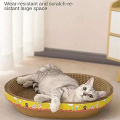 Cat Scratching Board Protect Furniture Grinding Claw Toys Oval Corrugated Paper Wear-resistant Cat Nest Cat Accessories Cat Scratching Board Protect Furniture Grinding Claw Toys Oval Corrugated Paper Wear-resistant Cat Nest Cat Accessories