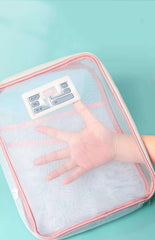 A4 Stationery Storage Bag Double-layer Mesh Zipper Bag Large Capacity Organizer Folders School Office Supplies Stationary Bag A4 Stationery Storage Bag Double-layer Mesh Zipper Bag Large Capacity Organizer Folders School Office Supplies Stationary Bag