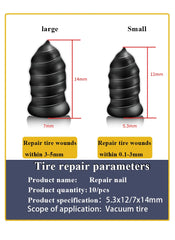 10/30Pcs Car Tyre Repair Rubber Nail Set Universal Car Motorcycle Tyre Repair Nails Truck Scooter Bike Tire Puncture Repair Tool 10/30Pcs Car Tyre Repair Rubber Nail Set Universal Car Motorcycle Tyre Repair Nails Truck Scooter Bike Tire Puncture Repair Tool