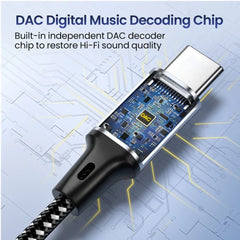 1m 1.5m 2m USB Type C To 3.5Mm Jack AUX Cable DAC USB-C Audio Adapter for Phone Headphones Car HIFI Stereo Sound Audio Connector 1m 1.5m 2m USB Type C To 3.5Mm Jack AUX Cable DAC USB-C Audio Adapter for Phone Headphones Car HIFI Stereo Sound Audio Connector