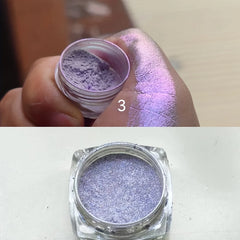 1PC Chameleon Glitter Eyeshadow Powder, Metallic Ultra-Fine Highlighter Chrome Blue Purple Shiny Powder, Multifunction Makeup 1PC Chameleon Glitter Eyeshadow Powder, Metallic Ultra-Fine Highlighter Chrome Blue Purple Shiny Powder, Multifunction Makeup