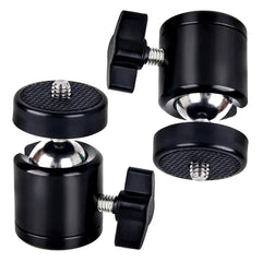 1/4 Hot Shoe Tripod Mount Action Camera Head Ball Adapter Cradle Ball Head Lock LED Light Flash Bracket Holder DSLR DV Cameras 1/4 Hot Shoe Tripod Mount Action Camera Head Ball Adapter Cradle Ball Head Lock LED Light Flash Bracket Holder DSLR DV Cameras