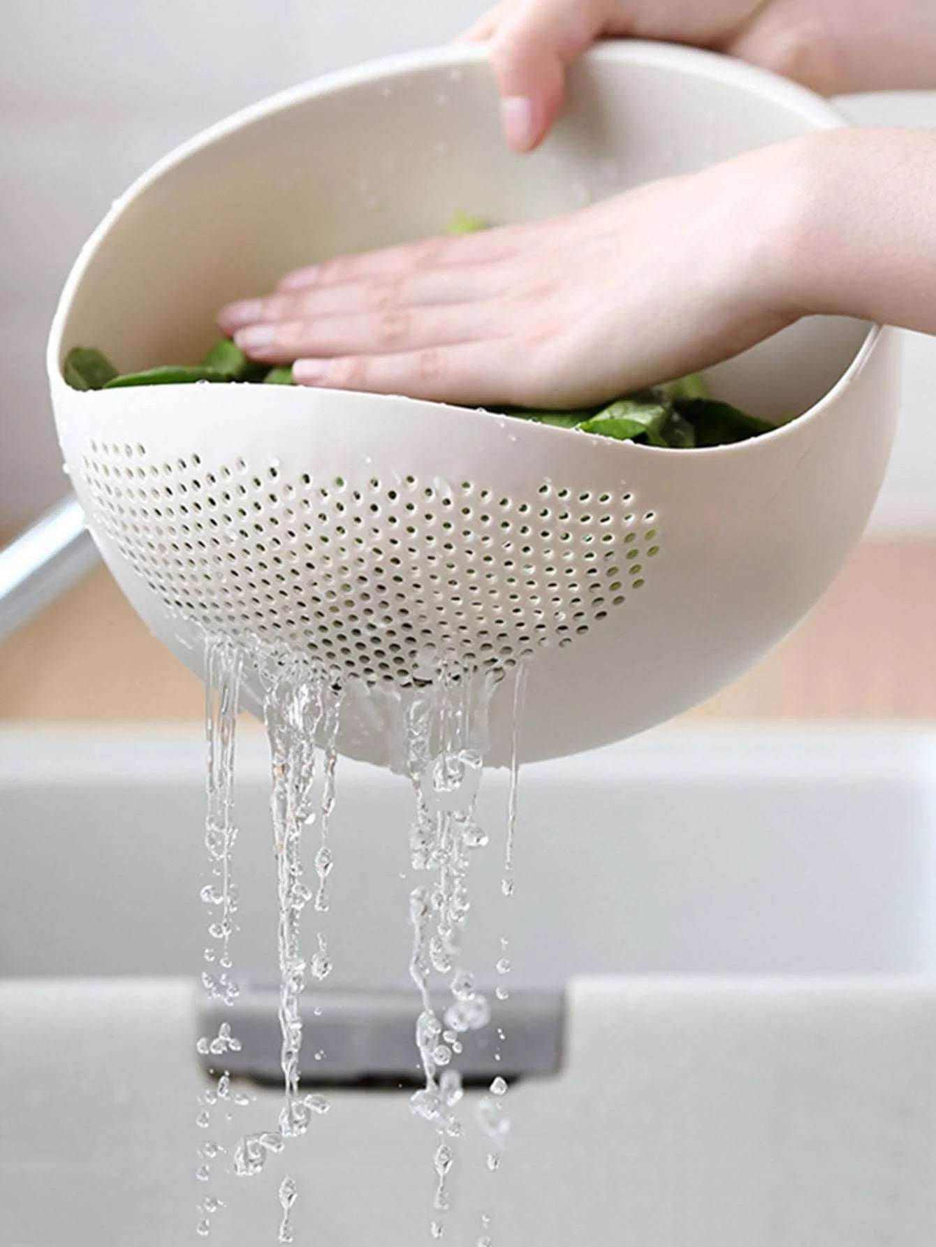 1/3pcs- Colander Rice Bowl Drain Basket Fruit Bowl Washing Drain Basket with Handle Washing Basket Home Kitchen Organizer 1/3pcs- Colander Rice Bowl Drain Basket Fruit Bowl Washing Drain Basket with Handle Washing Basket Home Kitchen Organizer