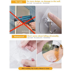 Self Adhesive Hooks Heavy Duty Wall Hooks Transparent Multi-Purpose Rack Door Key Towel Wall Hook For Bathroom Kitchen Organizer Self Adhesive Hooks Heavy Duty Wall Hooks Transparent Multi-Purpose Rack Door Key Towel Wall Hook For Bathroom Kitchen Organizer