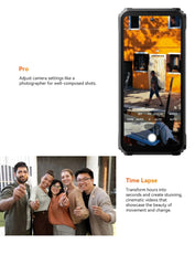 Blackview OSCAL Marine 2 rugged smartphone displaying street photo with camera pro and time lapse features Blackview OSCAL Marine 2 rugged smartphone displaying street photo with camera pro and time lapse features