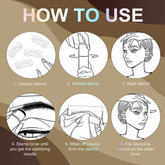 10Pcs/Set Eyebrow Stamp Stencil Kit Eyebrow Stencils Eyebrow Template Eyebrow Shaper Kit Makeup Tool for Women 10Pcs/Set Eyebrow Stamp Stencil Kit Eyebrow Stencils Eyebrow Template Eyebrow Shaper Kit Makeup Tool for Women