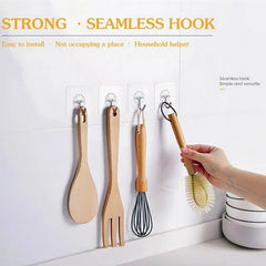 Self Adhesive Hooks Heavy Duty Wall Hooks Transparent Multi-Purpose Rack Door Key Towel Wall Hook For Bathroom Kitchen Organizer Self Adhesive Hooks Heavy Duty Wall Hooks Transparent Multi-Purpose Rack Door Key Towel Wall Hook For Bathroom Kitchen Organizer