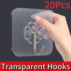 Self Adhesive Hooks Heavy Duty Wall Hooks Transparent Multi-Purpose Rack Door Key Towel Wall Hook For Bathroom Kitchen Organizer Self Adhesive Hooks Heavy Duty Wall Hooks Transparent Multi-Purpose Rack Door Key Towel Wall Hook For Bathroom Kitchen Organizer