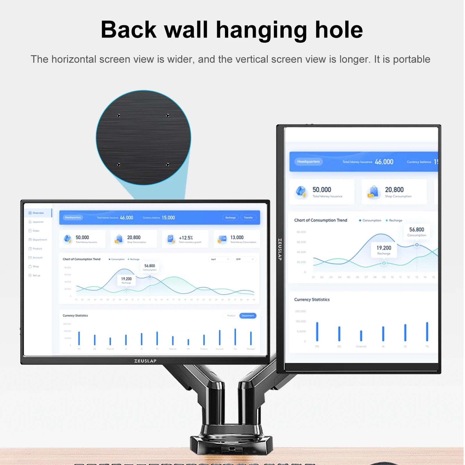 ZEUSLAP 16" 2.5K 144hz Portable Monitor 2560*1600 16:10 100%sRGB 500Cd/m²  Travel Gaming Display for Laptop Switch ps4 ps5 Xbox ZEUSLAP 16" 2.5K 144hz Portable Monitor 2560*1600 16:10 100%sRGB 500Cd/m²  Travel Gaming Display for Laptop Switch ps4 ps5 Xbox