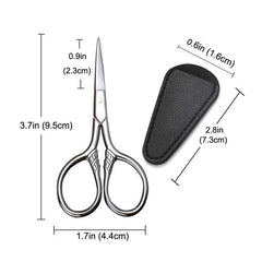 1Pc Stainless Steel Small Makeup Grooming Scissors Eyebrows For Manicure Nail Cuticle Beard And Mustache Trimmer Nose Hair Tool 1Pc Stainless Steel Small Makeup Grooming Scissors Eyebrows For Manicure Nail Cuticle Beard And Mustache Trimmer Nose Hair Tool