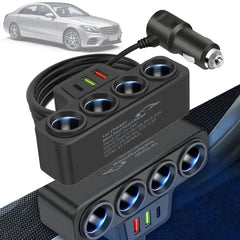 12V/24V Car Cigarette Lighter Adapter New 4-Socket 3.1A Charger Charger USB Car USB+QC3.0+PD3.1A Accessories Port USB 120W 12V/24V Car Cigarette Lighter Adapter New 4-Socket 3.1A Charger Charger USB Car USB+QC3.0+PD3.1A Accessories Port USB 120W