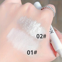 1PC Glitter Highlighter Pen Pearlescent Matte White Silvery Brighten  Eyeshadow Stick Shiny Eye Face Makeup 1PC Glitter Highlighter Pen Pearlescent Matte White Silvery Brighten  Eyeshadow Stick Shiny Eye Face Makeup