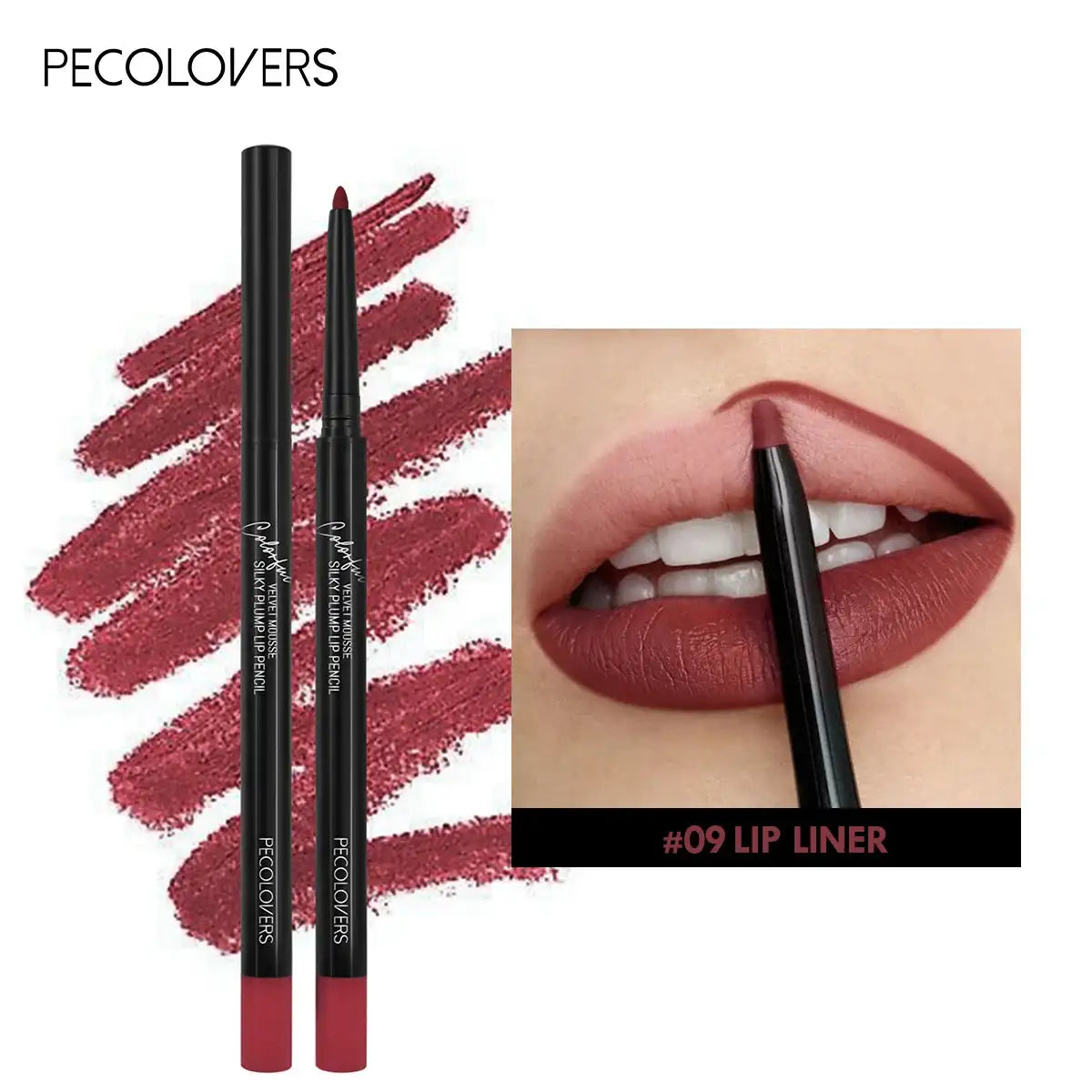 Waterproof Matte Lipliner Pencil Red Contour Tint Lipstick Long Lasting Non-stick Cup Moisturising Lips Makeup 12 Colors Waterproof Matte Lipliner Pencil Red Contour Tint Lipstick Long Lasting Non-stick Cup Moisturising Lips Makeup 12 Colors