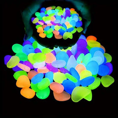100pcs Glow In The Dark Pebbles, Resin Luminous Stones For Landscape, Garden Paths, Potted Plants, Parks, Aquarium Decor, 100pcs Glow In The Dark Pebbles, Resin Luminous Stones For Landscape, Garden Paths, Potted Plants, Parks, Aquarium Decor,