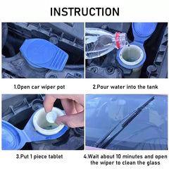 All-Season Windshield Washer Effervescent Tablet (Solid Concentrate) Shellac-Free Formula All-Season Windshield Washer Effervescent Tablet (Solid Concentrate) Shellac-Free Formula