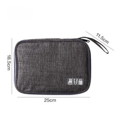 1pc Black Green Storage Bag Electronic Accessory Organizer Portable Usb Data Cable Charger Plug Travel Waterproof Organizer 1pc Black Green Storage Bag Electronic Accessory Organizer Portable Usb Data Cable Charger Plug Travel Waterproof Organizer