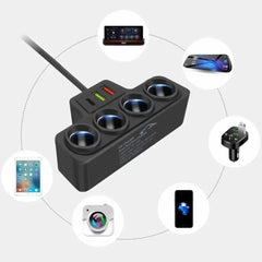 12V/24V Car Cigarette Lighter Adapter New 4-Socket 3.1A Charger Charger USB Car USB+QC3.0+PD3.1A Accessories Port USB 120W 12V/24V Car Cigarette Lighter Adapter New 4-Socket 3.1A Charger Charger USB Car USB+QC3.0+PD3.1A Accessories Port USB 120W
