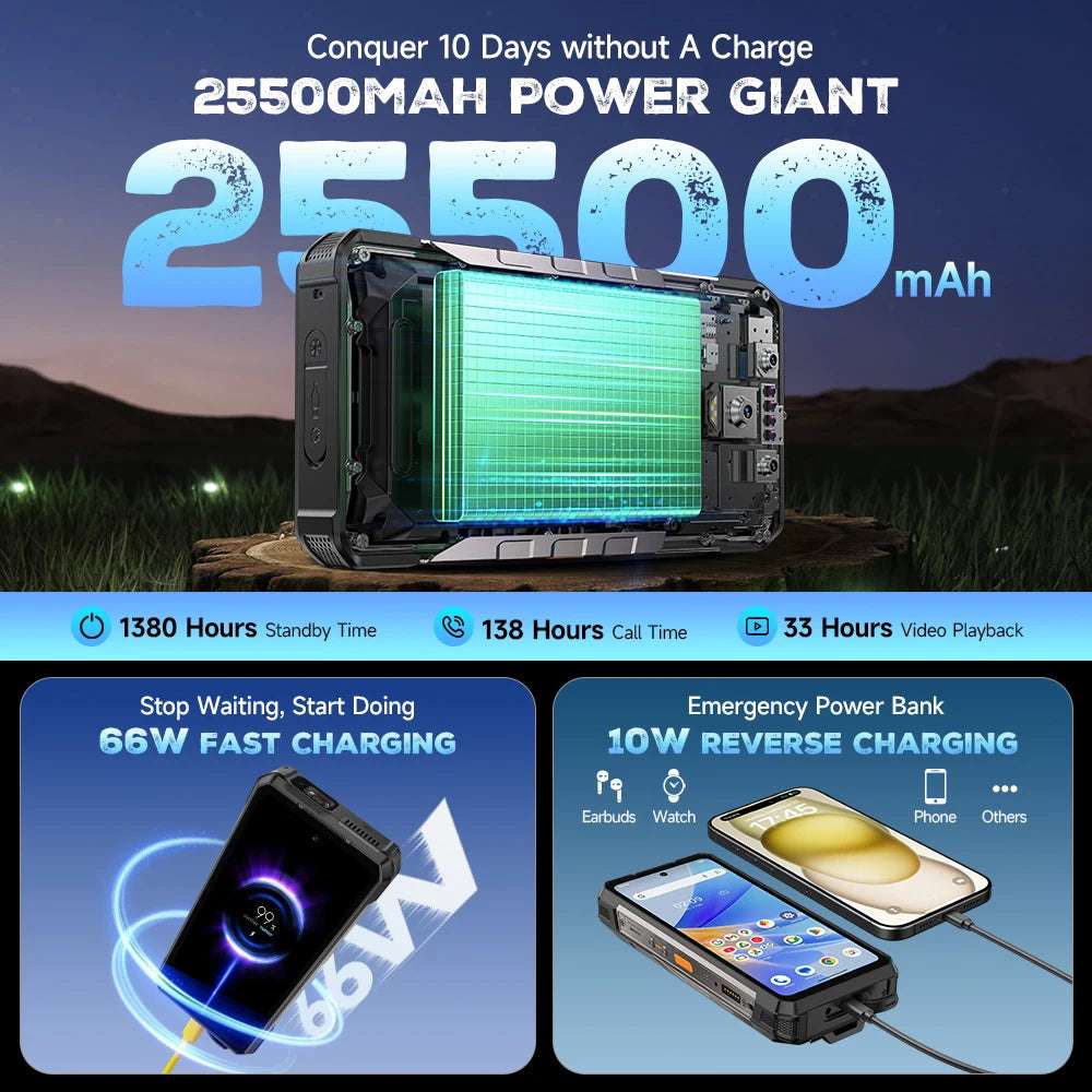 【World Premiere】Ulefone Armor 34 Pro 5G AI Rugged Phone 25500mAh Up to 32GB+512GB Built-in Projector 120Hz 6.95" NFC Smartphone 【World Premiere】Ulefone Armor 34 Pro 5G AI Rugged Phone 25500mAh Up to 32GB+512GB Built-in Projector 120Hz 6.95" NFC Smartphone