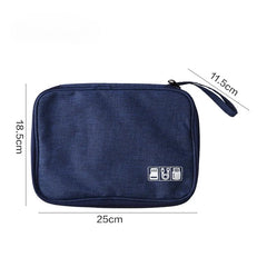 1pc Black Green Storage Bag Electronic Accessory Organizer Portable Usb Data Cable Charger Plug Travel Waterproof Organizer 1pc Black Green Storage Bag Electronic Accessory Organizer Portable Usb Data Cable Charger Plug Travel Waterproof Organizer