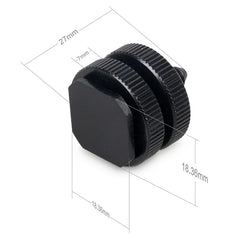 1/4 Hot Shoe Mount Phone Holder Dual Nut Cold Shoe Adapter Bracket For Double-Layer Camera Hot Shoe Adapter Accessories 1/4 Hot Shoe Mount Phone Holder Dual Nut Cold Shoe Adapter Bracket For Double-Layer Camera Hot Shoe Adapter Accessories