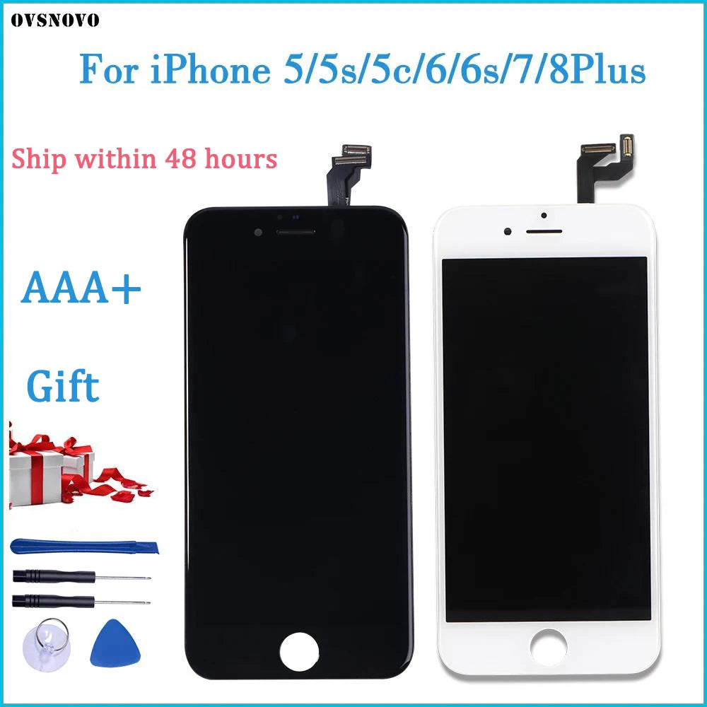 Mumzar iPhone 7 LCD screen replacement black and white display assemblies with repair tools kit Mumzar iPhone 7 LCD screen replacement black and white display assemblies with repair tools kit