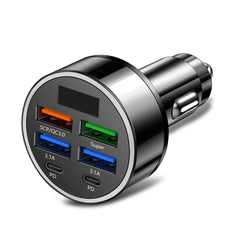 100W 6 Ports Car Charger Fast Charging PD QC3.0 USB C Car Phone Charger Type C Adapter in Car For iPhone Samsung Huawei Xiaomi 100W 6 Ports Car Charger Fast Charging PD QC3.0 USB C Car Phone Charger Type C Adapter in Car For iPhone Samsung Huawei Xiaomi