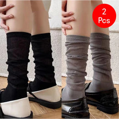 1/2 Pairs Women Lolita Thin Mid Length Socks Are Comfortable Breathable Knee-socks Lace Casual Soft Solid Simple Vertical Socks 1/2 Pairs Women Lolita Thin Mid Length Socks Are Comfortable Breathable Knee-socks Lace Casual Soft Solid Simple Vertical Socks