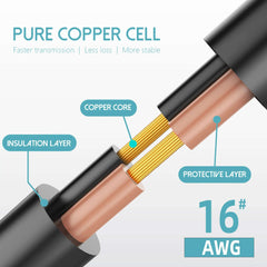 16AWG XT60 Female To DC5521 Male Power Cable Adapter for Solar Power Station and Laptops 16AWG XT60 Female To DC5521 Male Power Cable Adapter for Solar Power Station and Laptops