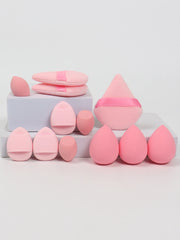 12-Piece All-Purpose Makeup Sponge Set, Made of 3 Loose Powder Puffs, 3 Mini Air Cushion Puffs, 3 Beauty Eggs and 3 Mini Beauty 12-Piece All-Purpose Makeup Sponge Set, Made of 3 Loose Powder Puffs, 3 Mini Air Cushion Puffs, 3 Beauty Eggs and 3 Mini Beauty