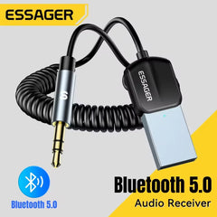 Essager USB Bluetooth Aux Adapter Dongle USB To 3.5mm Jack Audio Wireless Handsfree Kit For Car Stereo Receiver USB Transmitter Essager USB Bluetooth Aux Adapter Dongle USB To 3.5mm Jack Audio Wireless Handsfree Kit For Car Stereo Receiver USB Transmitter