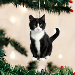 2D Acrylic Plush Black And White Kitty Cat Small Decoration Pendant, Perfect Car & Bag Accessories 2D Acrylic Plush Black And White Kitty Cat Small Decoration Pendant, Perfect Car & Bag Accessories