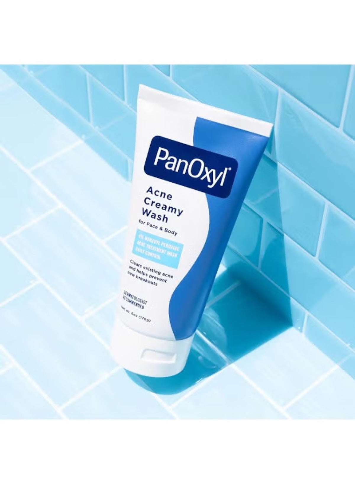 PanOxyl Acne Creamy Wash 4% Benzoyl Peroxide | Face & Body Acne Treatment | 6oz PanOxyl Acne Creamy Wash 4% Benzoyl Peroxide | Face & Body Acne Treatment | 6oz