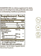 Triple Strength Omega 3 Dietary Supplement 950mg | 100 Softgels Triple Strength Omega 3 Dietary Supplement 950mg | 100 Softgels