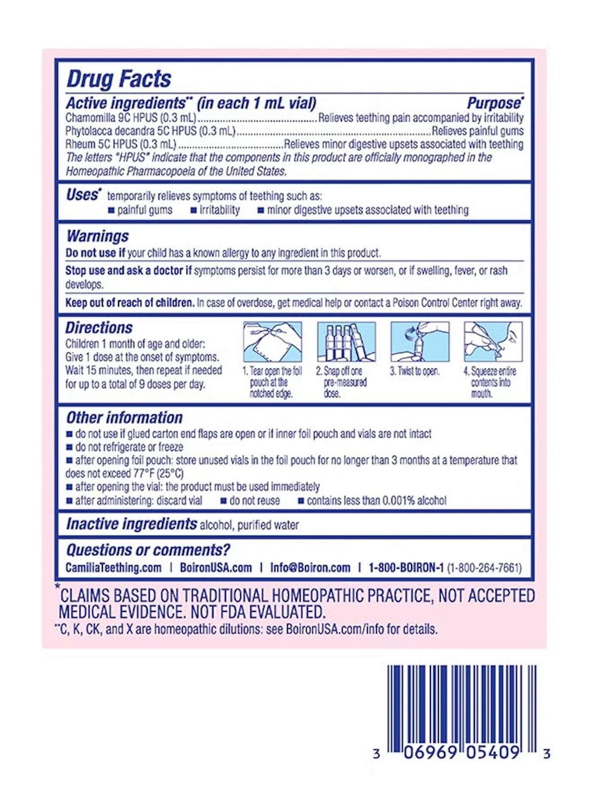 Camilia Teething Relief Homeopathic Medicine – 30 Single Doses | Soothing Relief for Teething Pain Camilia Teething Relief Homeopathic Medicine – 30 Single Doses | Soothing Relief for Teething Pain