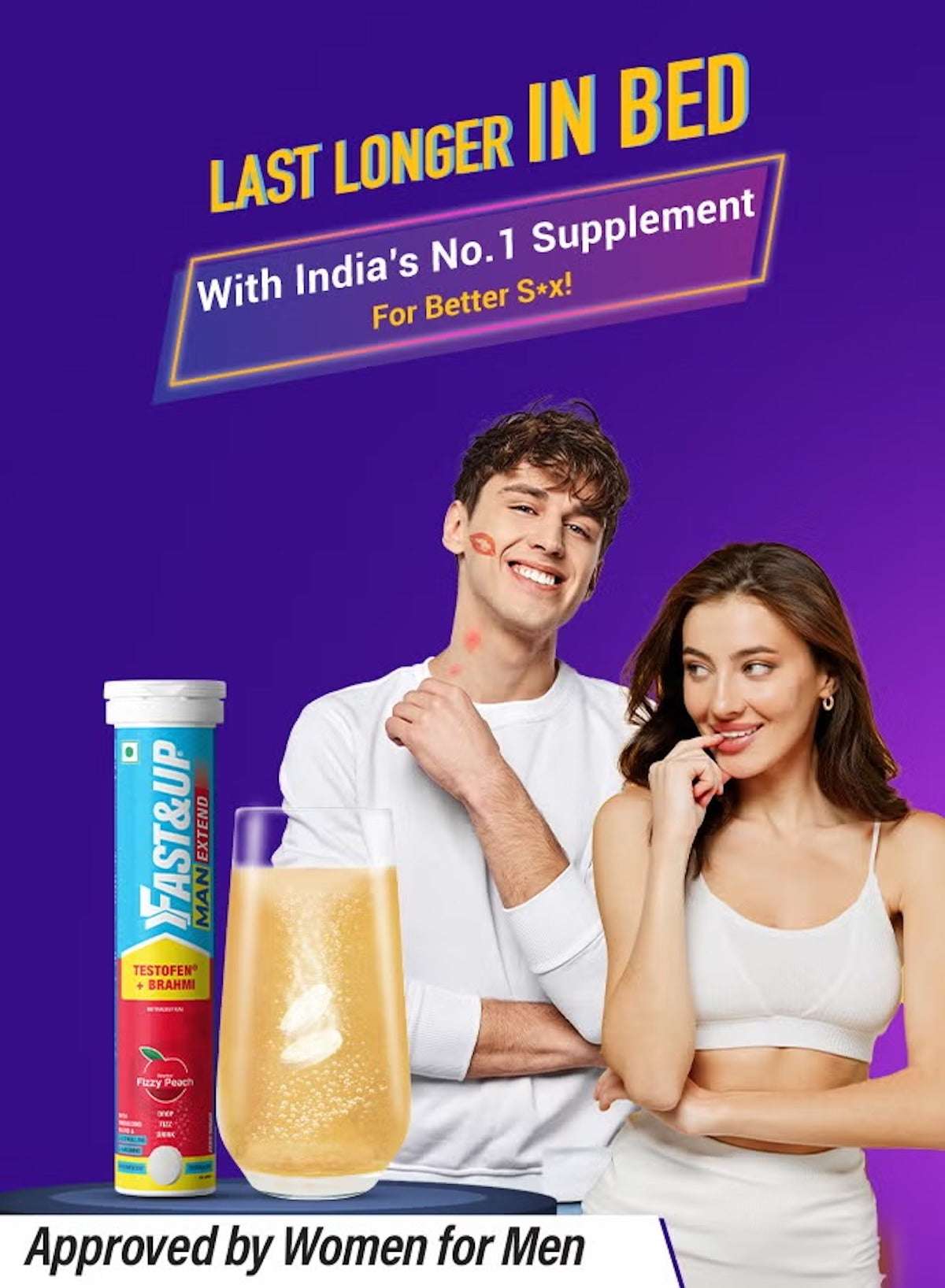 Fast&Up Man Extend Delay Climax - 20 Effervescent Tablets | Fizzy Peach Flavour | Boosts Stamina, Vitality & Performance | Swiss Effervescent Technology Fast&Up Man Extend Delay Climax - 20 Effervescent Tablets | Fizzy Peach Flavour | Boosts Stamina, Vitality & Performance | Swiss Effervescent Technology