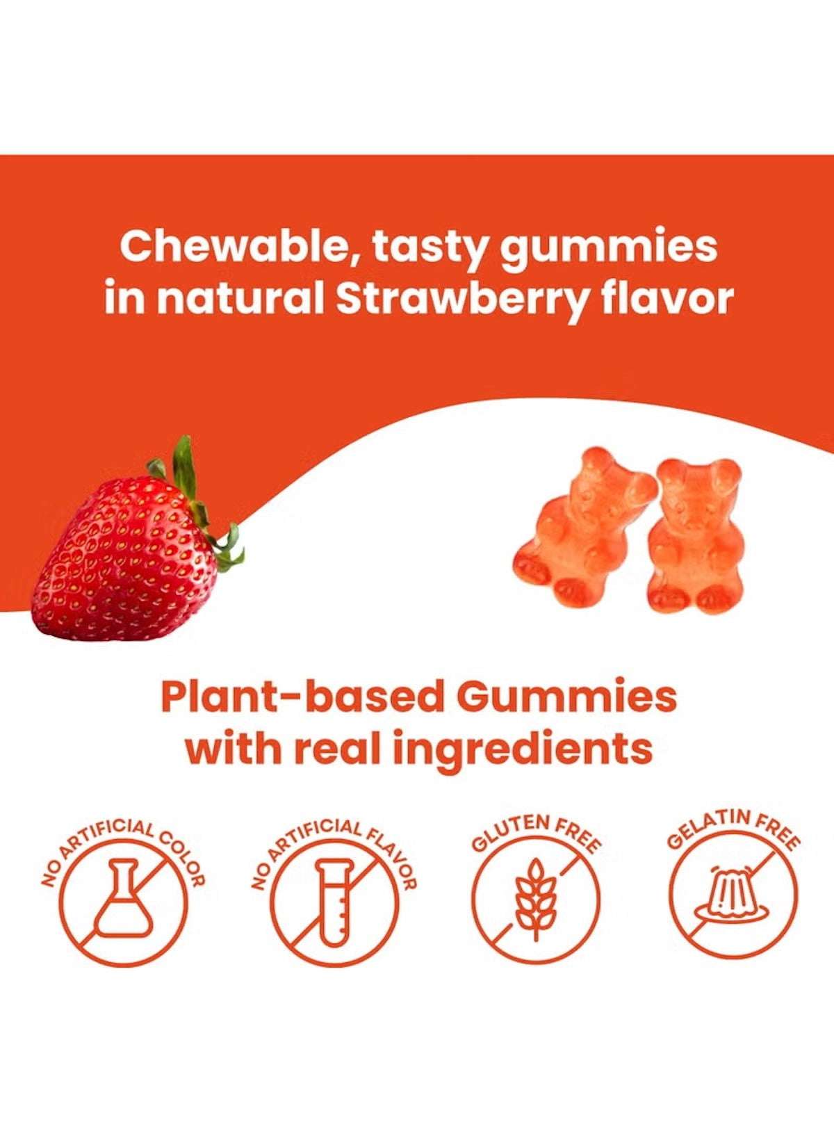 Multivitamin Gummies for Kids 90 Gummies | Immune Support with Vitamin C, D3, B12, A, E & Zinc | Strawberry Flavor | Gluten-Free, Vegan, Chewable Gummy Vitamins Multivitamin Gummies for Kids 90 Gummies | Immune Support with Vitamin C, D3, B12, A, E & Zinc | Strawberry Flavor | Gluten-Free, Vegan, Chewable Gummy Vitamins