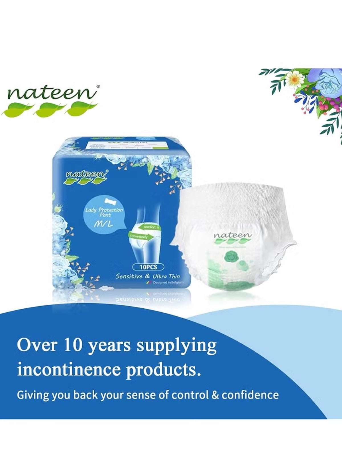 Disposable Period Pants for Sanitary Protection | 10 Count | Medium/Large Pull-Ups | Pant-Style Sanitary Pads for Women | Super Guard Short Type Disposable Period Pants for Sanitary Protection | 10 Count | Medium/Large Pull-Ups | Pant-Style Sanitary Pads for Women | Super Guard Short Type
