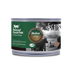Bioline Natural Feast Pate Cat Can Chicken Recipe 170g Bioline Natural Feast Pate Cat Can Chicken Recipe 170g