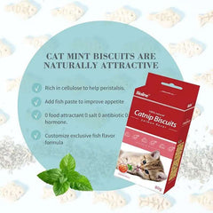 Bioline Catnip Biscuits 80g – Salmon & Cod Flavors Bioline Catnip Biscuits 80g – Salmon & Cod Flavors