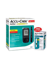 ACCU-CHEK blood glucose monitoring machine with no coding and 10 test strips for accurate results