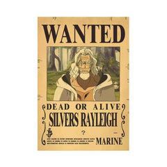 anime bounty poster wall art featuring Silvers Rayleigh wanted poster living room wall decoration anime bounty poster wall art featuring Silvers Rayleigh wanted poster living room wall decoration