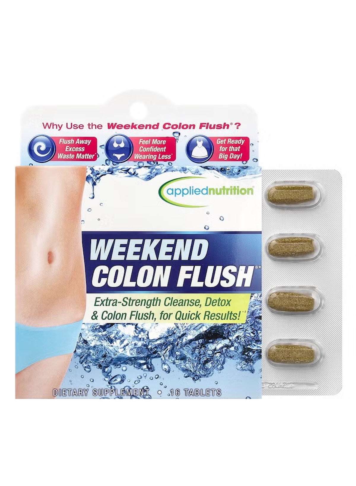 Applied Nutrition Weekend Colon Flush Tablets for extra-strength cleanse and detox with quick results Applied Nutrition Weekend Colon Flush Tablets for extra-strength cleanse and detox with quick results